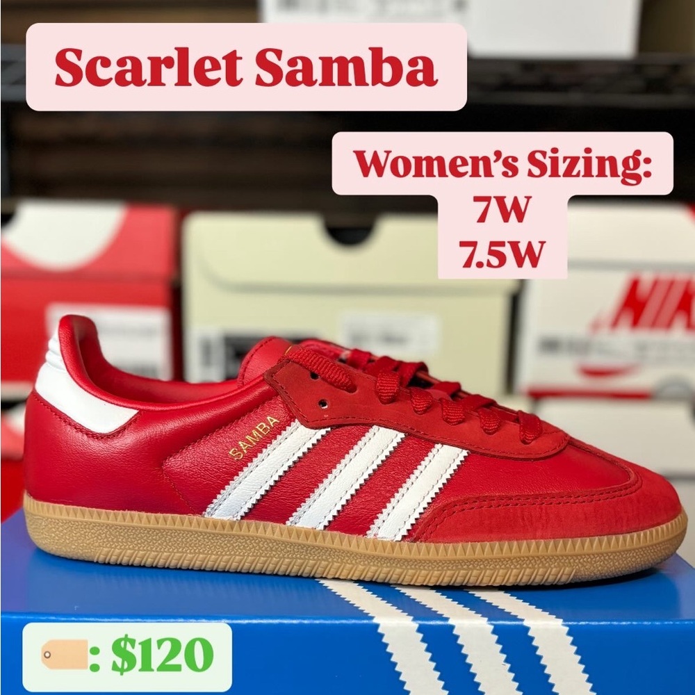 Adidas Samba ‘Scarlet Red’ | Brand New, Ready to Ship!